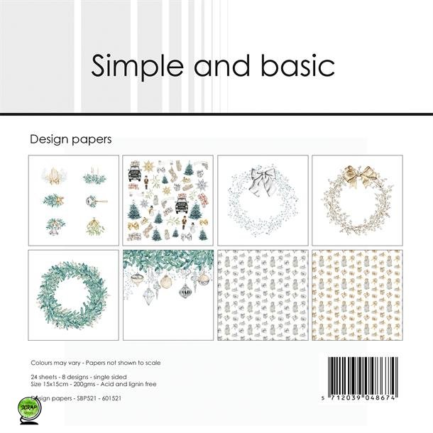 Simple and Basic SBP521 - Elegant Christmas 15*15 cm