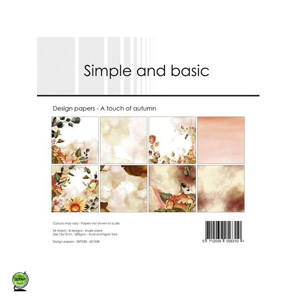 Simple and Basic SBP538 - A Touch of Autumn 15x15 cm