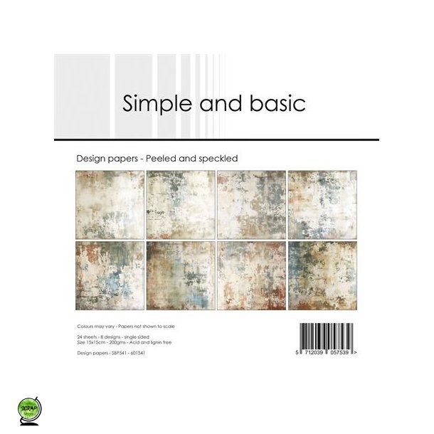 Simple and Basic SBP541 -Peeled and speckled 15x15 cm