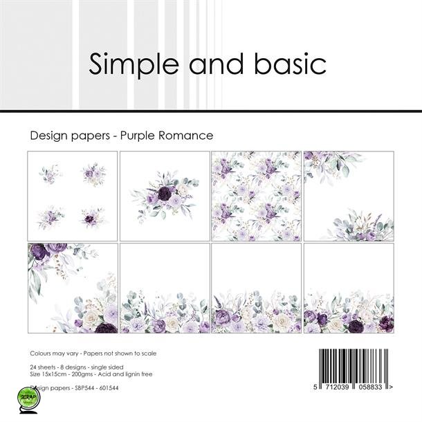 Simple and Basic SBP544 - Purple Romance 15x15 cm