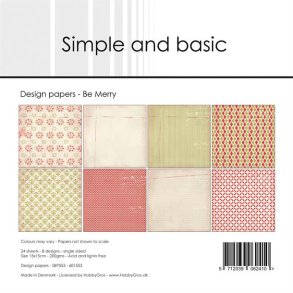 Simple and Basic SBP553 - Be Merry 15x15 cm