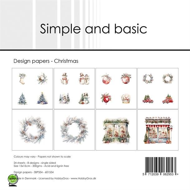 Simple and Basic SBP554 - Christmas 15x15 cm
