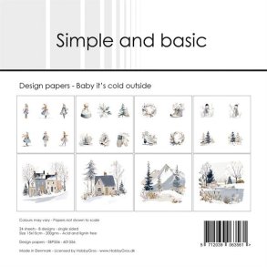 Simple and Basic SBP556 - Baby it's cold outside 15x15 cm 
