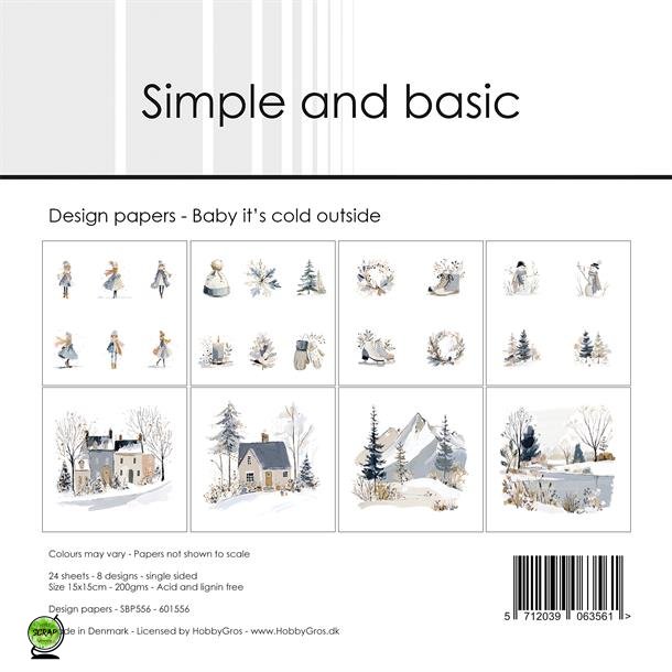 Simple and Basic SBP556 - Baby it's cold outside 15x15 cm 