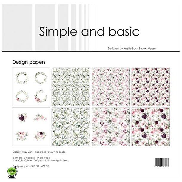 Simple and Basic SBP712 - Beautiful roses st 30*30 cm