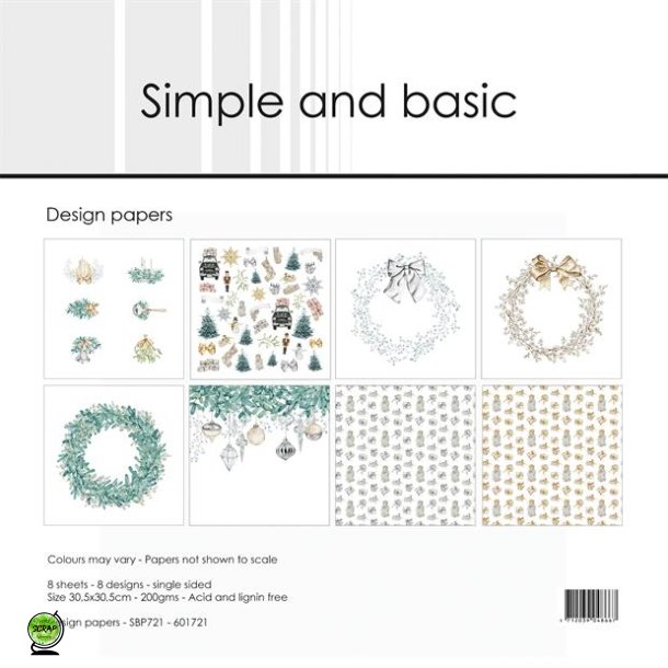 Simple and Basic SBP721 - Elegant Christmas st 30*30 cm
