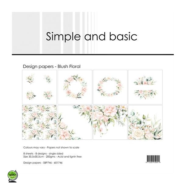 Simple and Basic SBP746 - Blush Floral 30,5x30,5 cm