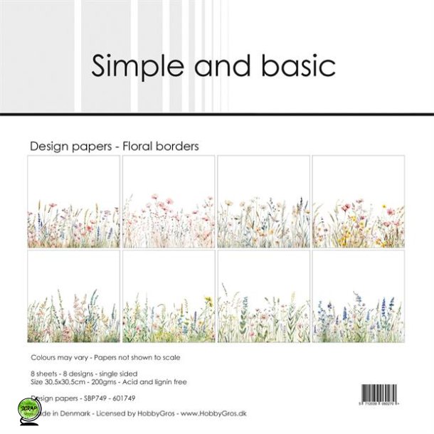 Simple and Basic SBP749 - Floral Borders 30,5x30,5 cm