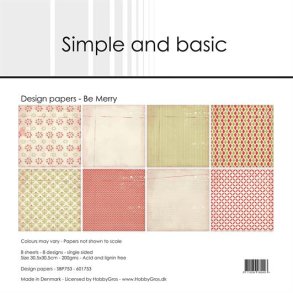 Simple and Basic SBP753 - Be Merry 30,5x30,5 cm