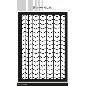 Simple and Basic SBM007 - Stencil Chevron A5