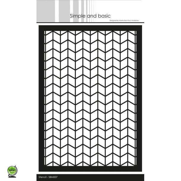 Simple and Basic SBM007 - Stencil Chevron A5