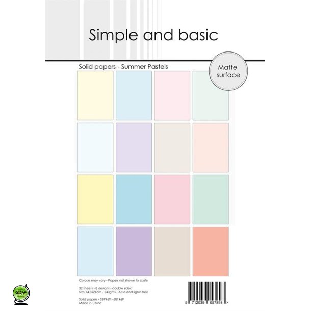 Simple and Basic SBP969 - Summer Pastels 14,8x21 cm