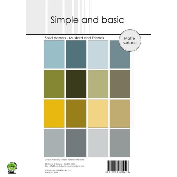 Simple and Basic SBP974 - Mustard and Friends 14,8x21 cm