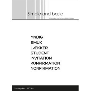 Simple and Basic SBD302 - Dies Danske tekster