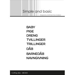 Simple and Basic SBD303 - Dies Danske tekster