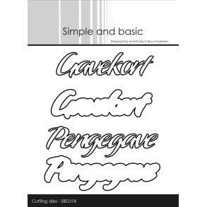 Simple and Basic SBD318 - Dies Danske tekster med skygge