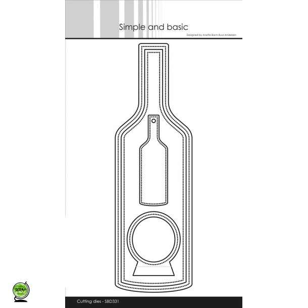 Simple and Basic SBD331 - Dies Vinflaske tags