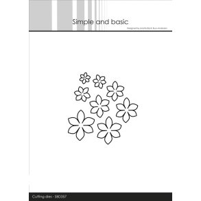 Simple and Basic SBD357 - Dies Blomsterst 8 stk.