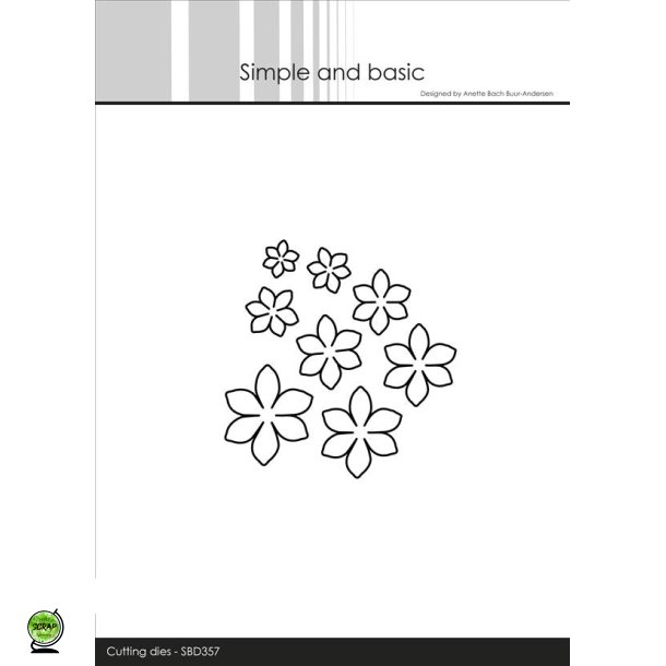 Simple and Basic SBD357 - Dies Blomsterst 8 stk.