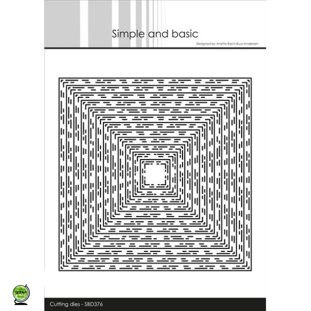 Simple and Basic SBD376 - Dies Broken lines kvadrater