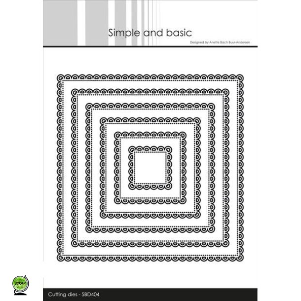 Simple and Basic SBD404 - Dies Lace Edge - square