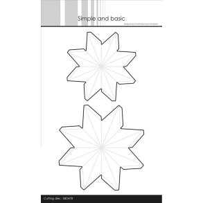 Simple and Basic SBD478 - Dies Star ornament small/medium