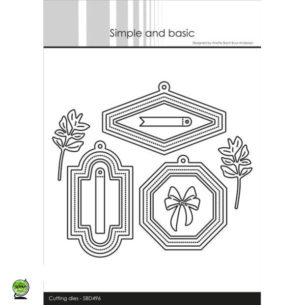 Simple and Basic SBD496 - Dies Set of labels tags