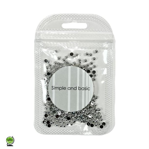 Simple and Basic SBA531 - Halvperler 3 mm Polished silver