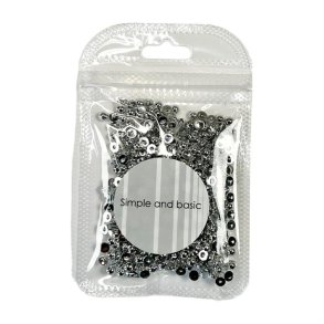 Simple and Basic SBA561 - Halvperler 4 mm polished silver