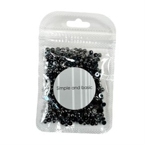 Simple and Basic SBA564 - Halvperler 4 mm antique silver