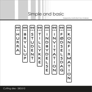 Simple and Basic SBD510 - Dies Vertical texts