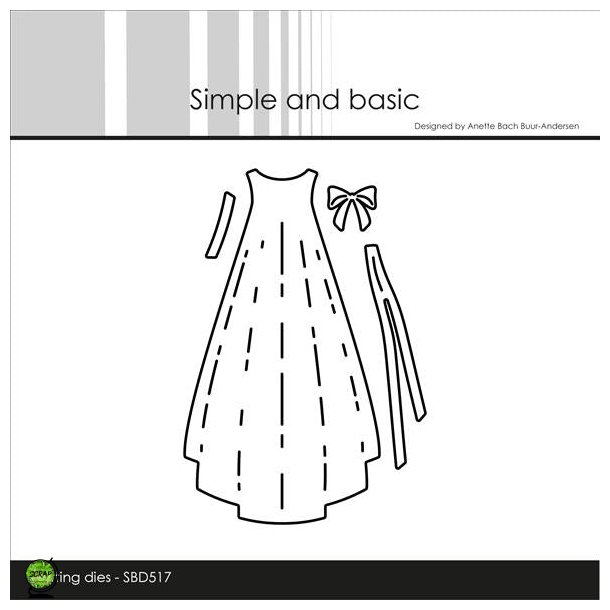 Simple and Basic SBD517 - Dies Christening gown