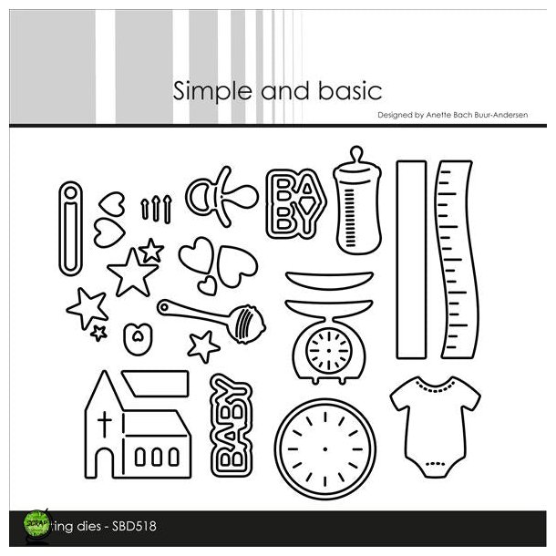 Simple and Basic SBD518 - Dies Baby icons