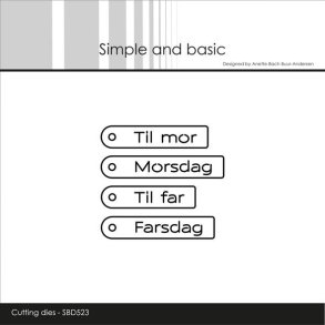 Simple and Basic SBD523 - Dies Danske Tag tekster 1