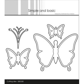 Simple and Basic SBD530 - Dies Butterflies solid