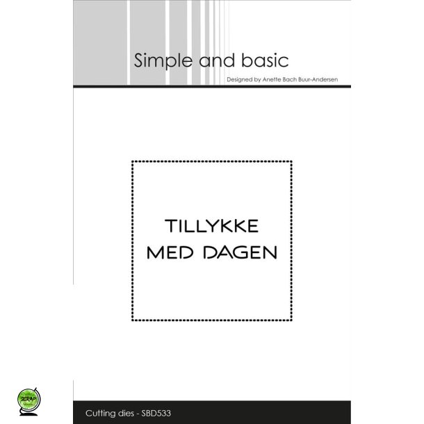Simple and Basic SBD533 - Dies Tillykke med dagen