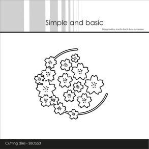 Simple and Basic SBD553 - Dies Flower wreath halfcircle