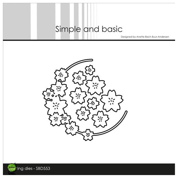 Simple and Basic SBD553 - Dies Flower wreath halfcircle