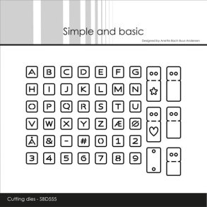 Simple and Basic SBD555 - Dies Alphabet chips