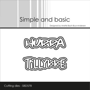 Simple and Basic SBD578 - Dies Tekst Tillykke og Hurra