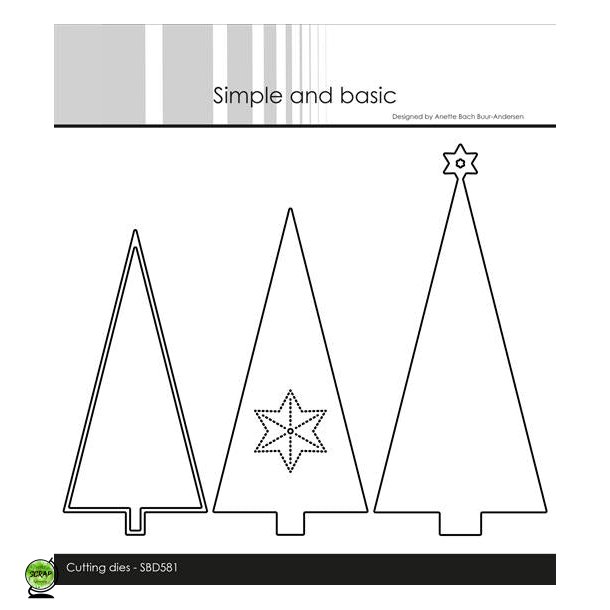 Simple and Basic SBD581 - Dies Christmas trees