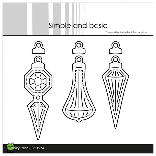 Simple and Basic SBD594 - Dies Christmas ornaments
