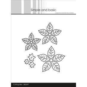 Simple and Basic SBD597 - Dies Poinsettia (julestjerne)