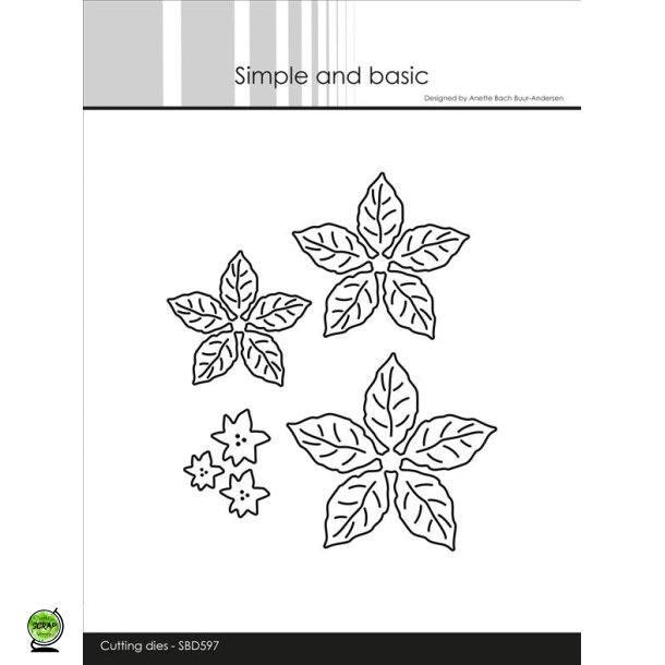 Simple and Basic SBD597 - Dies Poinsettia (julestjerne)