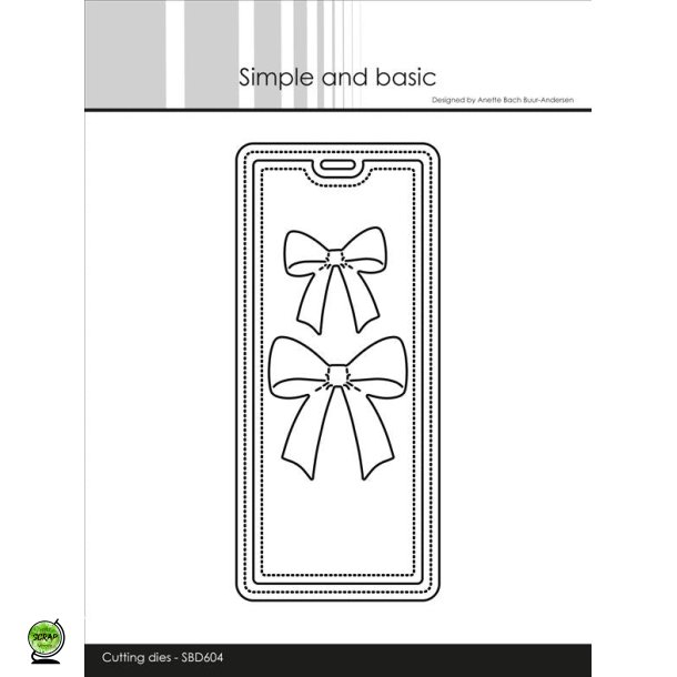 Simple and Basic SBD604 - Dies Beautiful bows on a tag