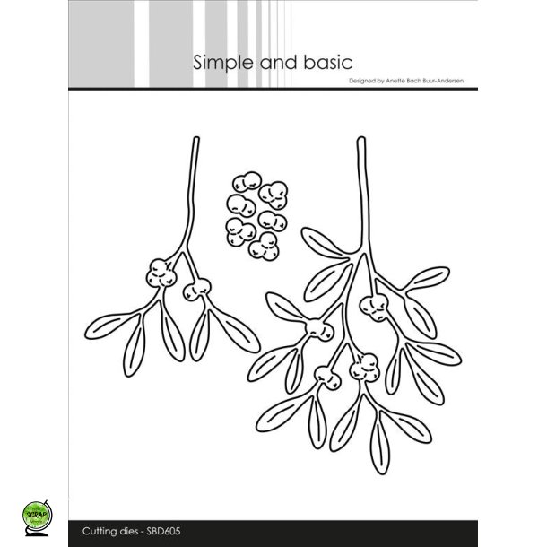 Simple and Basic SBD605 - Dies Beautiful mistletoe