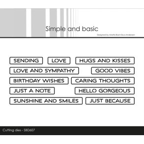 Simple and Basic SBD607 - Dies Tekster Good vibes