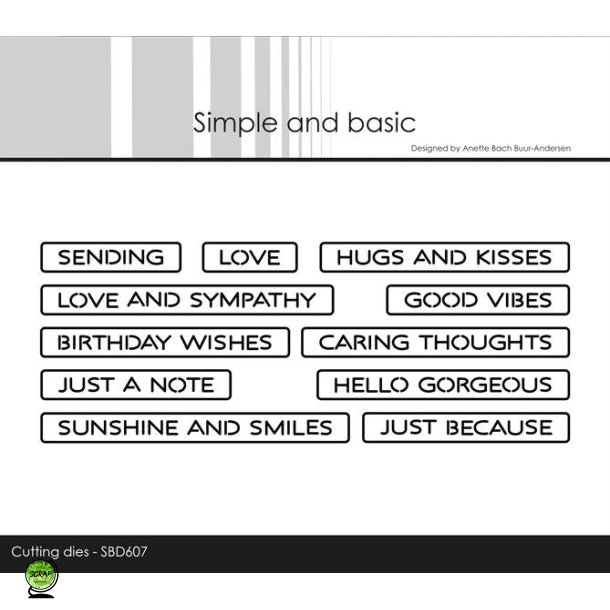 Simple and Basic SBD607 - Dies Tekster Good vibes
