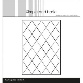 Simple and Basic SB614 - Dies A7 quiltet baggrund