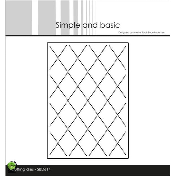 Simple and Basic SB614 - Dies A7 quiltet baggrund